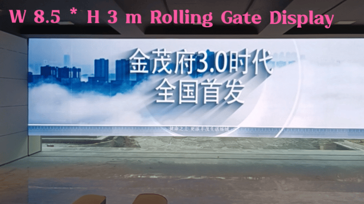 LED Rolling Gate Display Case Show