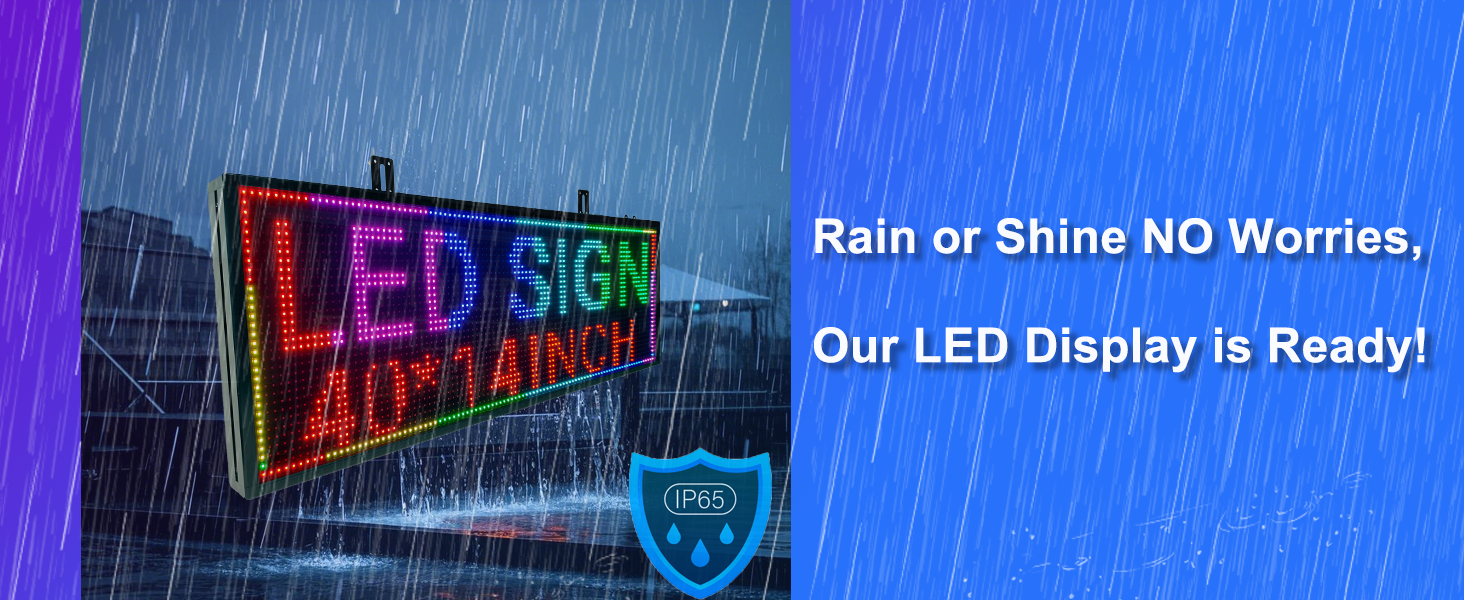 P10 Programmable LED Sign 77x14