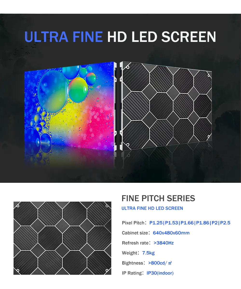 Indoor Fine Pitch LED Screen Product Introduction