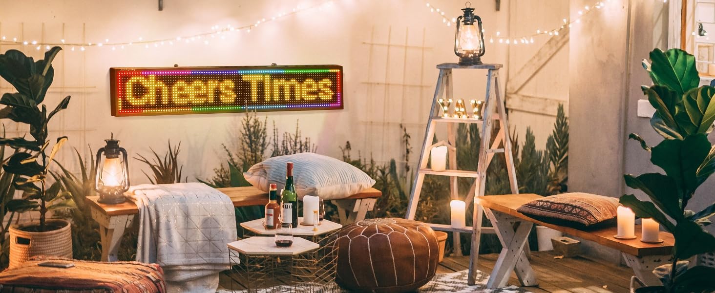 P10 Programmable LED Sign 77x14