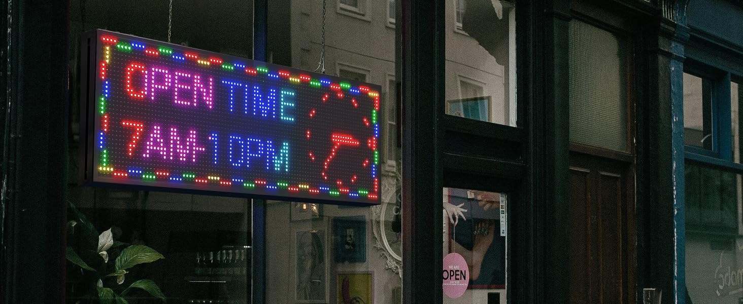 P10 Programmable LED Sign 77x14