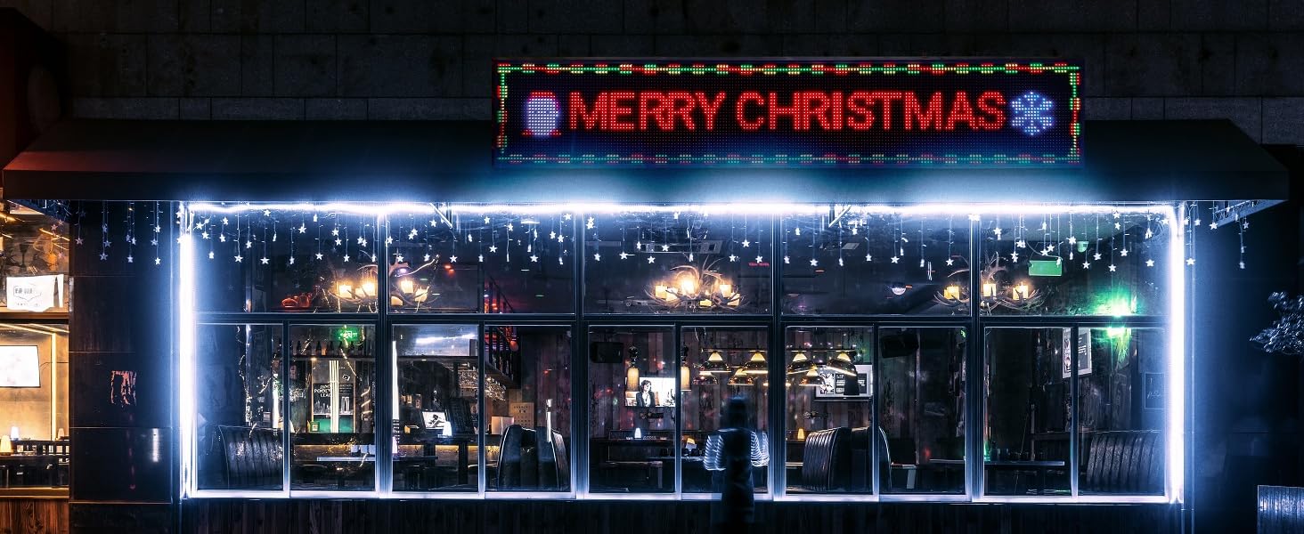 P10 Programmable LED Sign 77x14