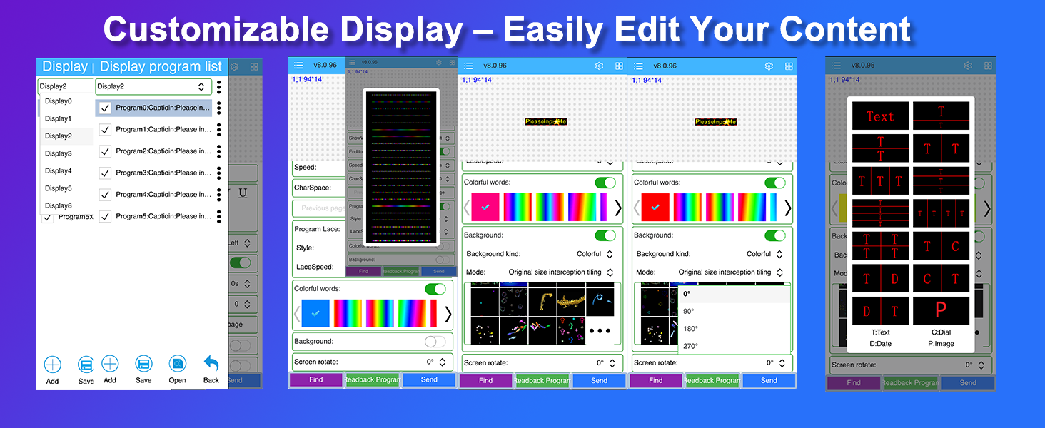 P10 Programmable LED Sign 77x14