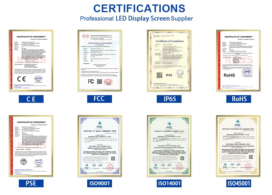 LED Display Certifications